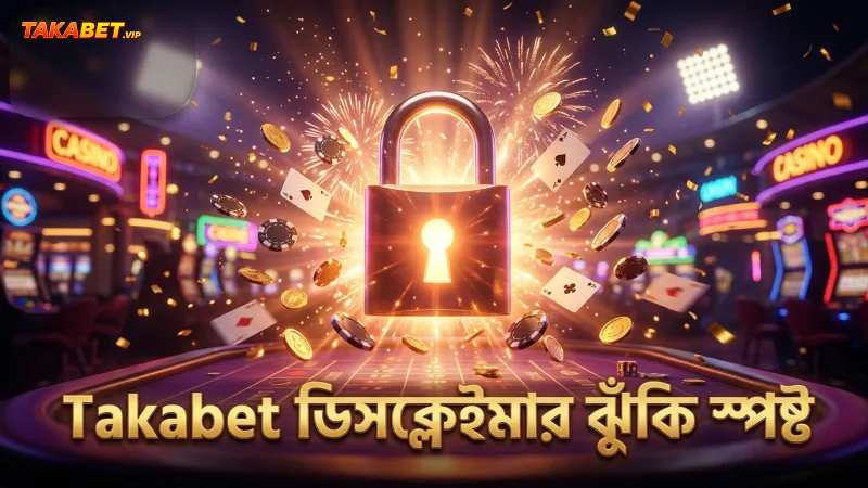 Takabet ডিসক্লেইমার গেমিং ঝুঁকি পরিষ্কারভাবে তুলে ধরে