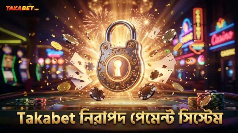 Takabet পেমেন্ট পদ্ধতি নিরাপদ এনক্রিপশন প্রযুক্তি ব্যবহার করে।