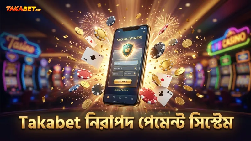 সুরক্ষিত পেমেন্ট গেটওয়ে ও দ্রুত লেনদেন নিশ্চিত করে Takabet।
