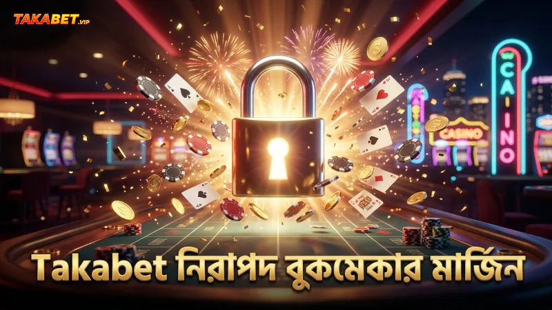 বাজি ধরার সময় Takabet-এর নিরাপদ ও স্বচ্ছ বুকমেকার মার্জিন।