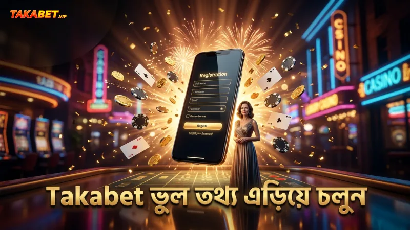 সঠিক তথ্য দিয়ে Takabet রেজিস্ট্রেশন ভুল এড়িয়ে চলুন।
