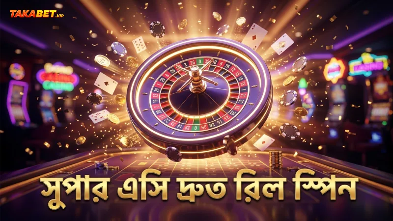 সুপার এসি গেমের রিল স্পিন দ্রুত কার্যক্রম নিশ্চিত করে।