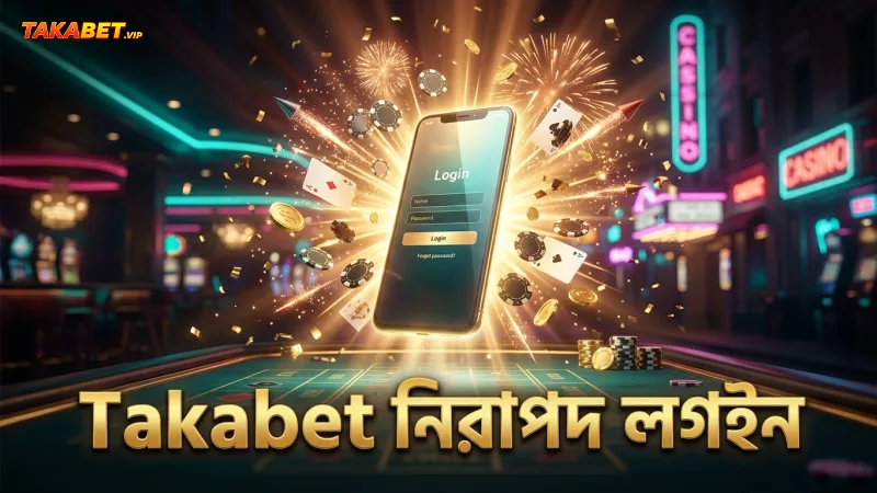 Takabet প্ল্যাটফর্মে নিরাপদ লগইন ও লেনদেনের গুরুত্ব।